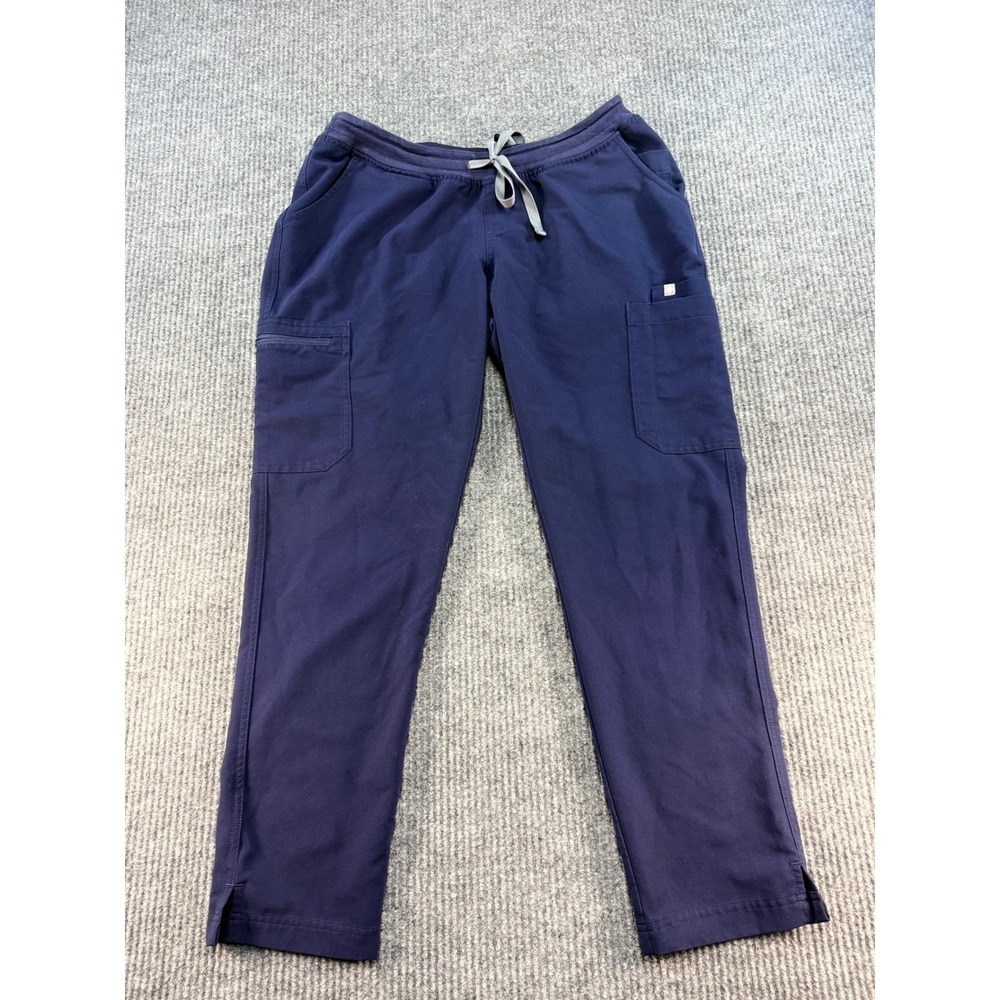 FIGS Yola Maternity Cargo Scrub Pants Navy Blue Technical Collection Size M - Picture 2 of 10